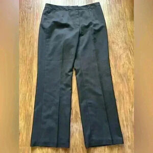 Women’s Wide Leg Charcoal Grey Black Trousers Slacks  Size 14 Workwear